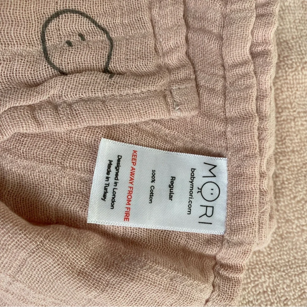 MORI Bunny Hooded Bath Towel and Pre-Washed Muslin Regular Swaddle & Burp Cloth